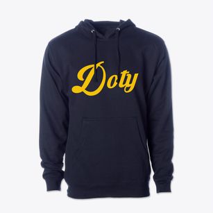Doty Wisconsin Vintage Team Cotton Hoodie Sweatshirt