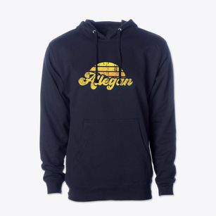 Allegan Michigan Sublime Sunset Cotton Hoodie Sweatshirt