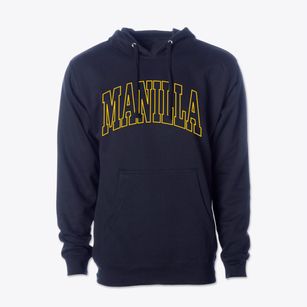 Manilla Indiana Trendy Block Cotton Hoodie Sweatshirt