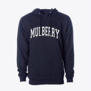 Mulberry North Carolina Varsity Cotton Hoodie Sweatshirt