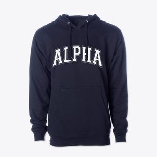 Alpha Illinois Varsity Cotton Hoodie Sweatshirt
