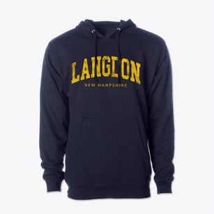 Langdon New Hampshire Urban Vibe Cotton Hoodie Sweatshirt