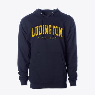 Ludington Michigan Urban Vibe Cotton Hoodie Sweatshirt