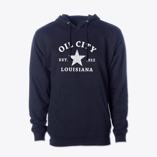 Oil City Louisiana Star Cotton Hoodie Sweatshirt