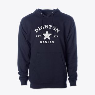 Dighton Kansas Star Cotton Hoodie Sweatshirt