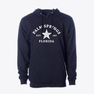 Palm Springs Florida Star Cotton Hoodie Sweatshirt