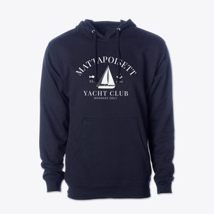 Mattapoisett Massachusetts Yacht Club Cotton Hoodie Sweatshirt