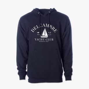 Delcambre Louisiana Yacht Club Cotton Hoodie Sweatshirt