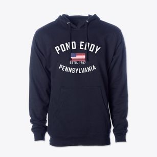 Pond Eddy Pennsylvania Patriot Cotton Hoodie Sweatshirt