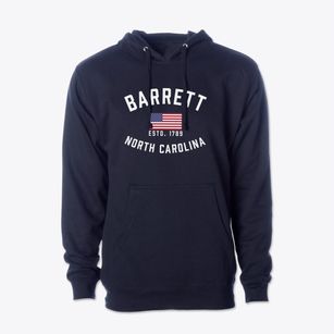 Barrett North Carolina Patriot Cotton Hoodie Sweatshirt