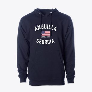 Anguilla Georgia Patriot Cotton Hoodie Sweatshirt