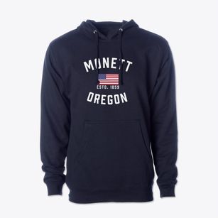 Monett Oregon Patriot Cotton Hoodie Sweatshirt