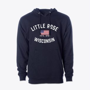 Little Rose Wisconsin Patriot Cotton Hoodie Sweatshirt