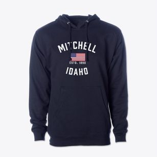 Mitchell Idaho Patriot Cotton Hoodie Sweatshirt