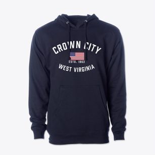 Crown City West Virginia Patriot Cotton Hoodie Sweatshirt