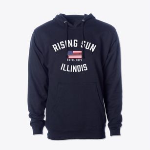 Rising Sun Illinois Patriot Cotton Hoodie Sweatshirt