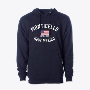 Monticello New Mexico Patriot Cotton Hoodie Sweatshirt