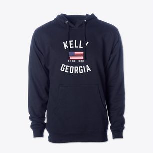 Kelly Georgia Patriot Cotton Hoodie Sweatshirt