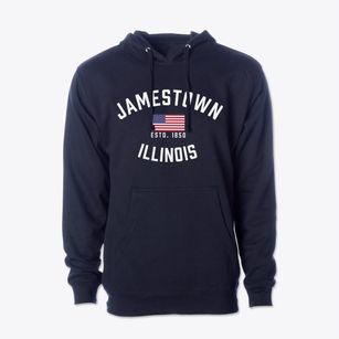 Jamestown Illinois Patriot Cotton Hoodie Sweatshirt