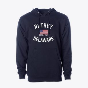 Ruthby Delaware Patriot Cotton Hoodie Sweatshirt