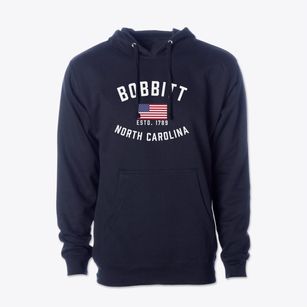 Bobbitt North Carolina Patriot Cotton Hoodie Sweatshirt