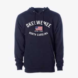 Okeewemee North Carolina Patriot Cotton Hoodie Sweatshirt