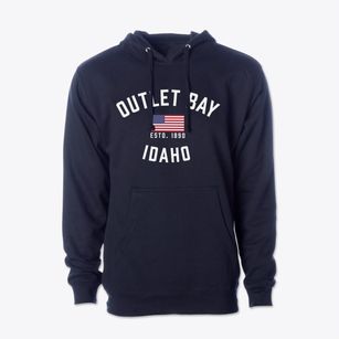 Outlet Bay Idaho Patriot Cotton Hoodie Sweatshirt