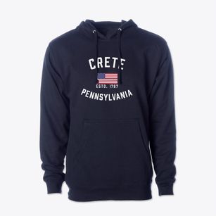 Crete Pennsylvania Patriot Cotton Hoodie Sweatshirt