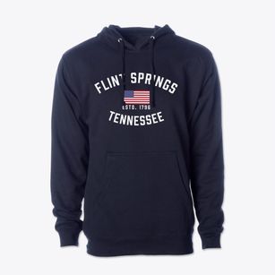 Flint Springs Tennessee Patriot Cotton Hoodie Sweatshirt