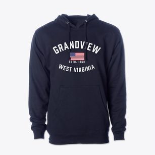 Grandview West Virginia Patriot Cotton Hoodie Sweatshirt
