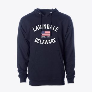 Lawndale Delaware Patriot Cotton Hoodie Sweatshirt