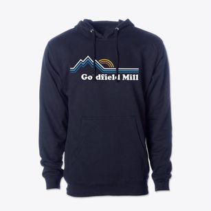 Goldfield Mill Washington Mountain View Cotton Hoodie Sweatshirt