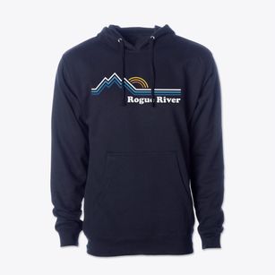 Rogue River Oregon Mountain View Cotton Hoodie Sweatshirt