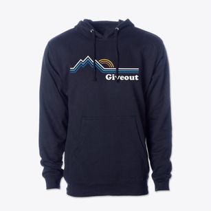 Giveout Idaho Mountain View Cotton Hoodie Sweatshirt