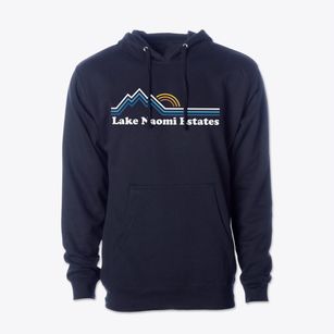 Lake Naomi Estates Pennsylvania Mountain View Cotton Hoodie Sweatshirt
