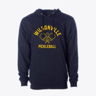 Wilsonville Oregon Pickleball Cotton Hoodie Sweatshirt