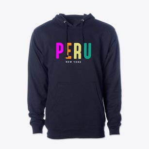Peru New York Color Pop Cotton Hoodie Sweatshirt