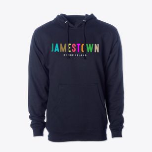 Jamestown Rhode Island Color Pop Cotton Hoodie Sweatshirt