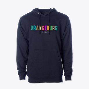 Orangeburg New York Color Pop Cotton Hoodie Sweatshirt