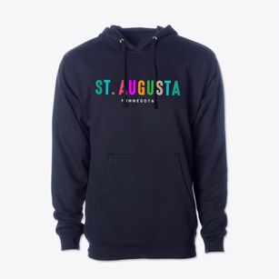 St. Augusta Minnesota Color Pop Cotton Hoodie Sweatshirt