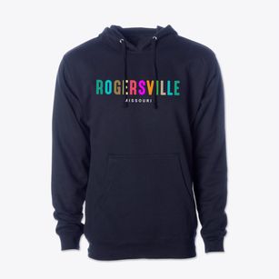 Rogersville Missouri Color Pop Cotton Hoodie Sweatshirt