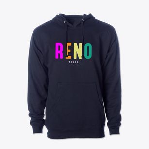 Reno Texas Color Pop Cotton Hoodie Sweatshirt
