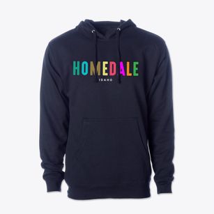 Homedale Idaho Color Pop Cotton Hoodie Sweatshirt