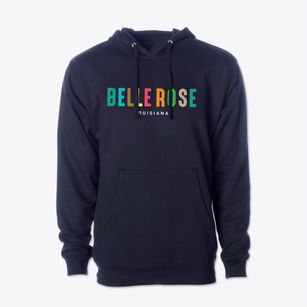 Belle Rose Louisiana Color Pop Cotton Hoodie Sweatshirt