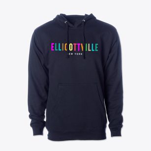 Ellicottville New York Color Pop Cotton Hoodie Sweatshirt