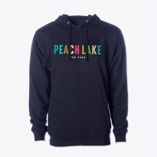 Peach Lake New York Color Pop Cotton Hoodie Sweatshirt