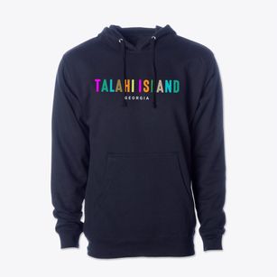 Talahi Island Georgia Color Pop Cotton Hoodie Sweatshirt