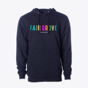 Fair Grove Missouri Color Pop Cotton Hoodie Sweatshirt
