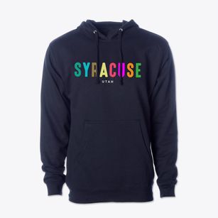 Syracuse Utah Color Pop Cotton Hoodie Sweatshirt
