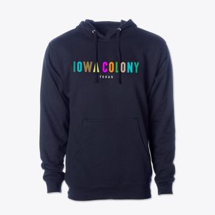 Iowa Colony Texas Color Pop Cotton Hoodie Sweatshirt